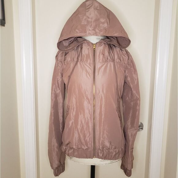 Pink Hoodie Bomber Jacket - Picture 1 of 11